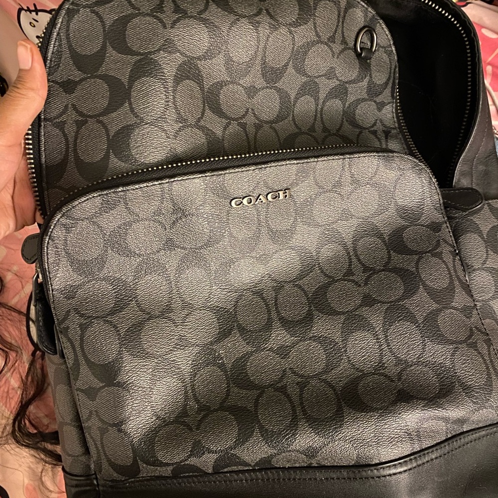 Coach Black Signature Men's Backpack